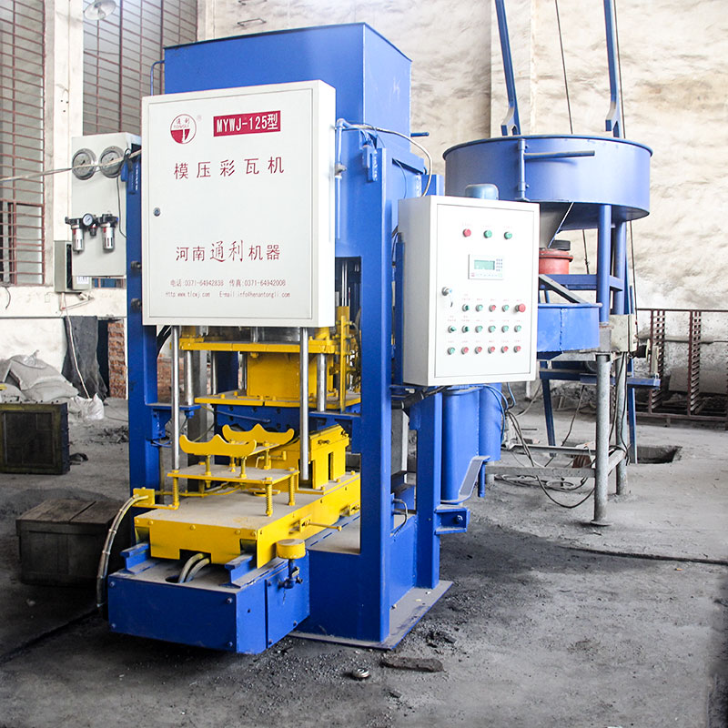 模壓式水泥彩瓦機用途，工藝流程